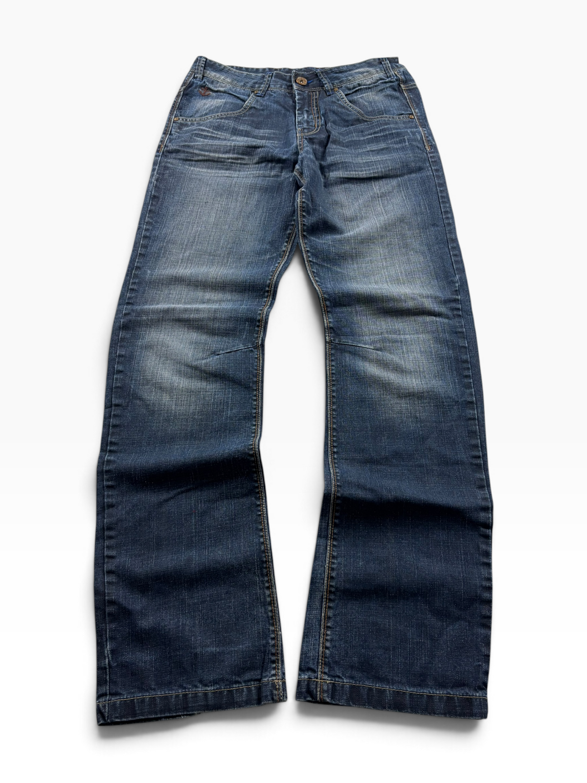 Vintage Y2K Straight Jeans Mid Wash (M)