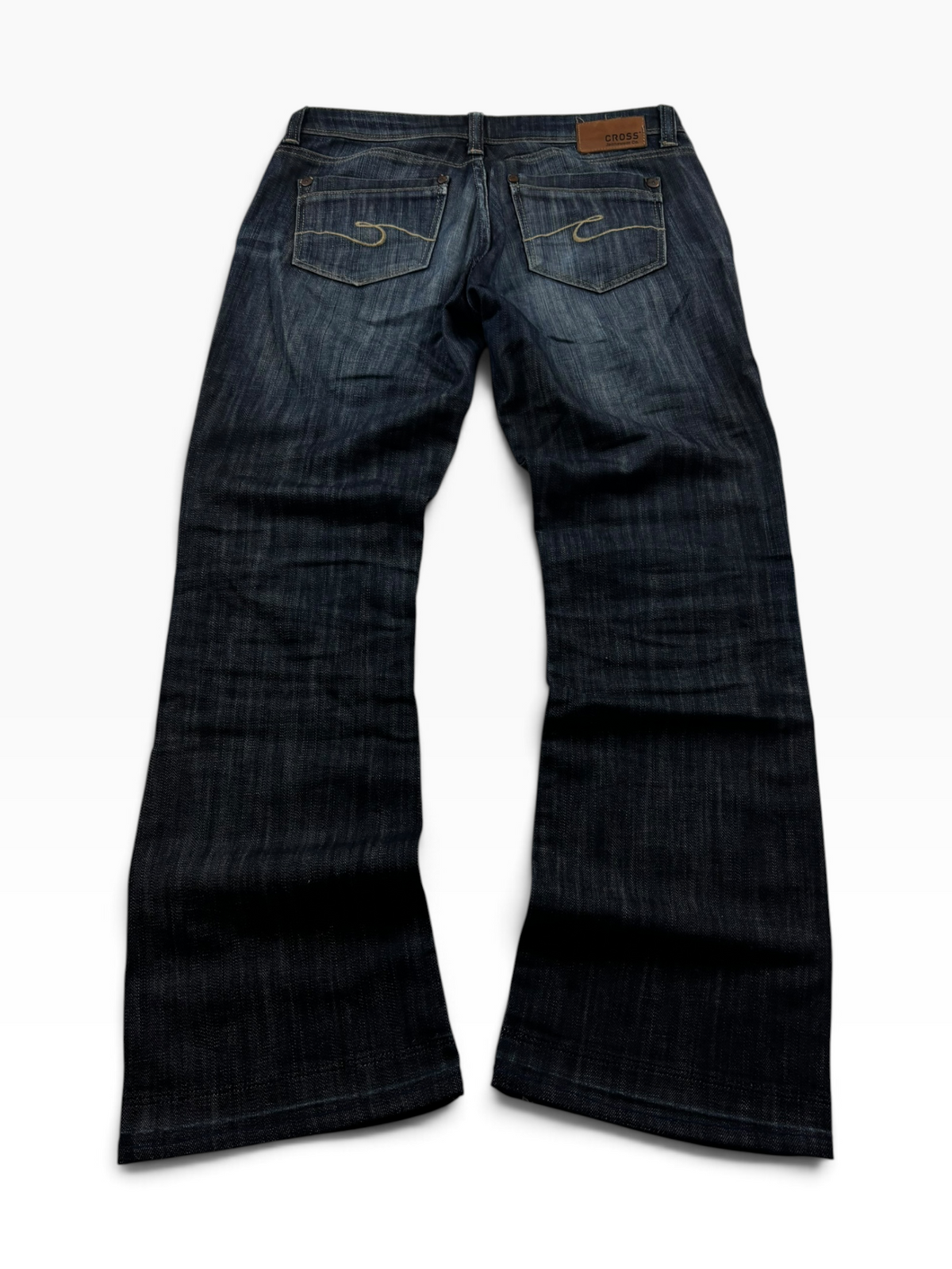 Vintage Y2K Bootcut Jeans Dark Wash (S/M)