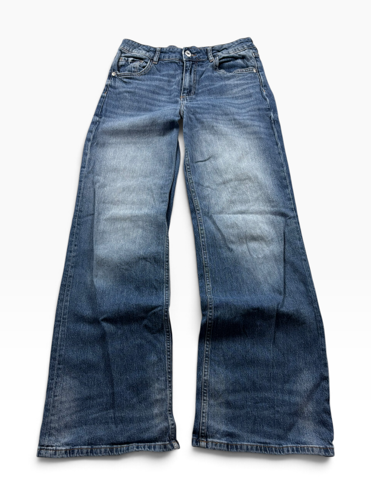 Vintage Y2K Baggy Jeans Mid Wash (S)