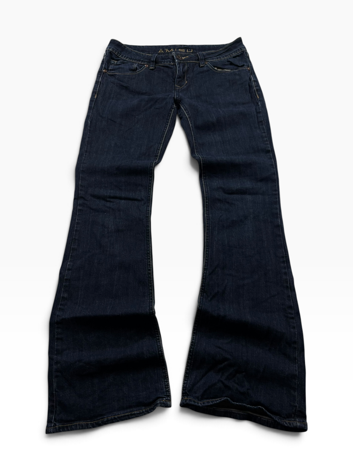Vintage Y2K Damen Bootcut Jeans Dark Wash (XS)