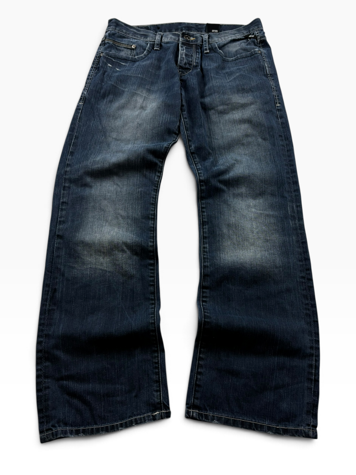 Vintage Y2K Straight Jeans Dark Wash (S)