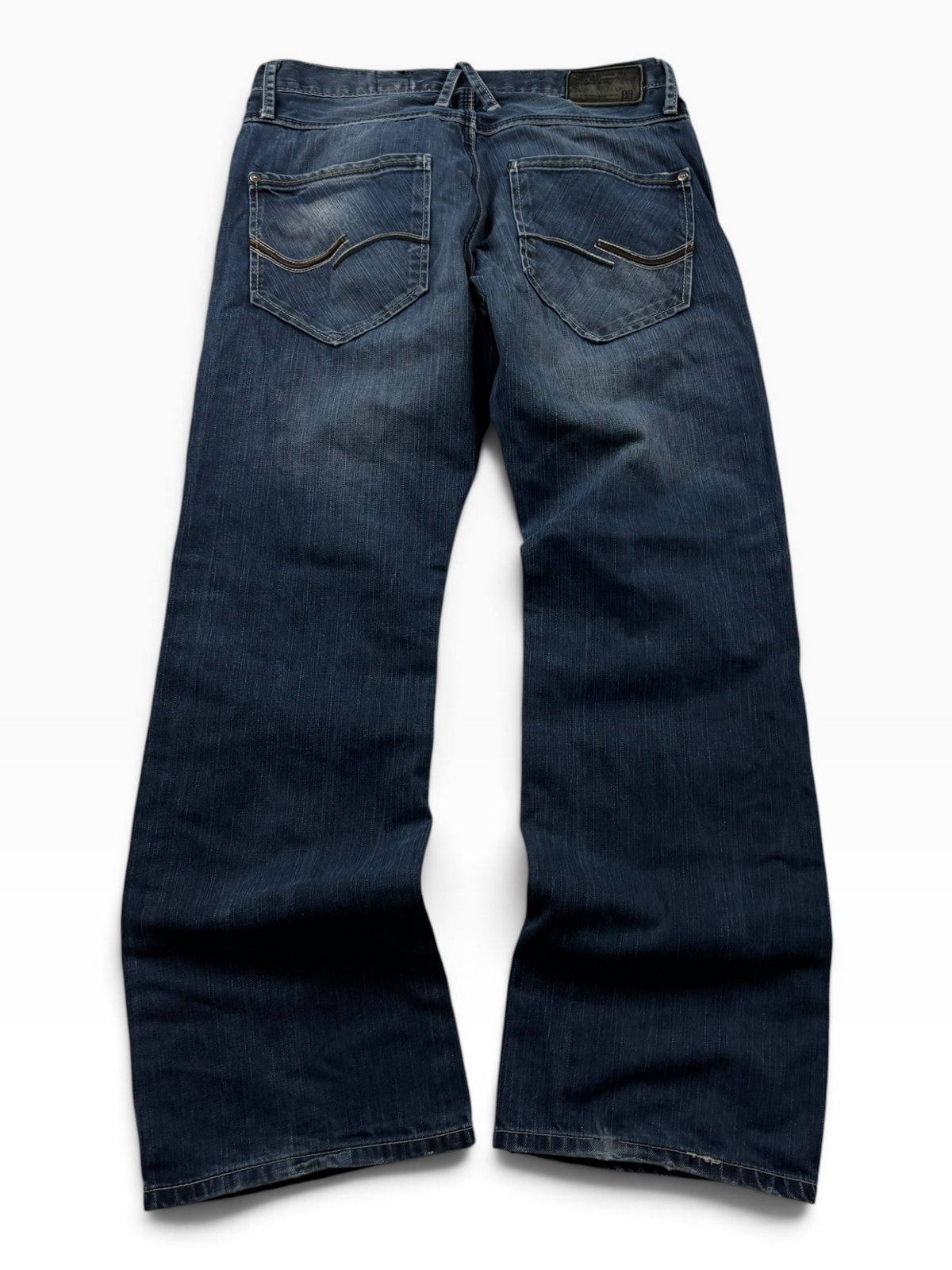 Vintage Y2K Straight Jeans Dark Wash (S)