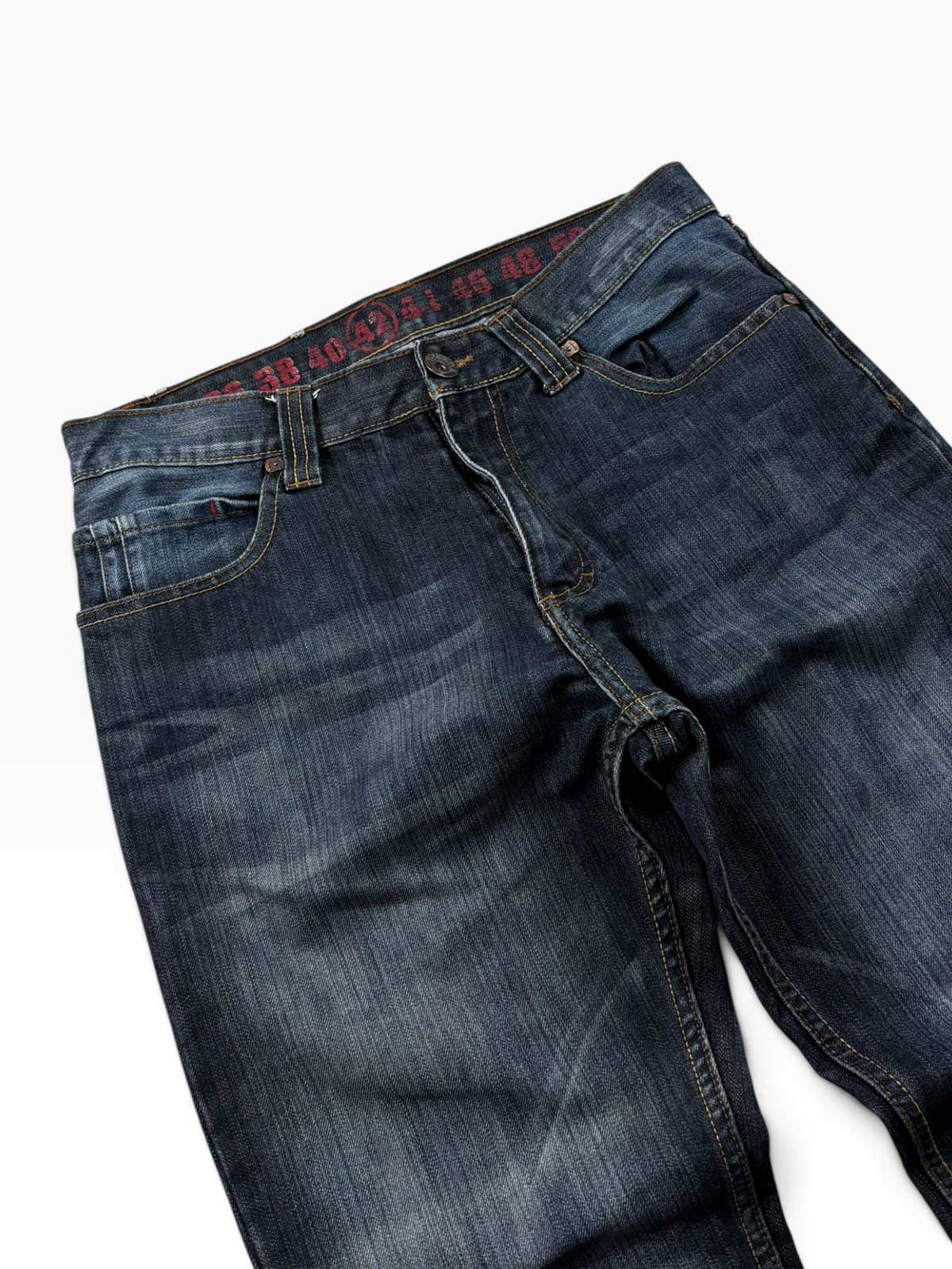 Vintage Y2K Straight Jeans Dark Wash (M)