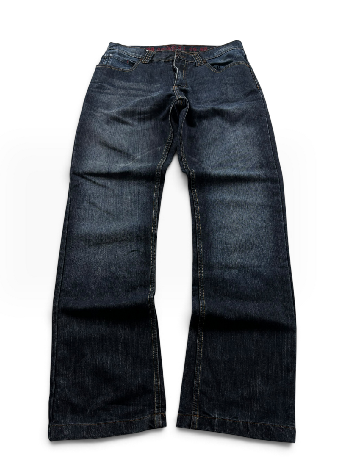 Vintage Y2K Straight Jeans Dark Wash (M)