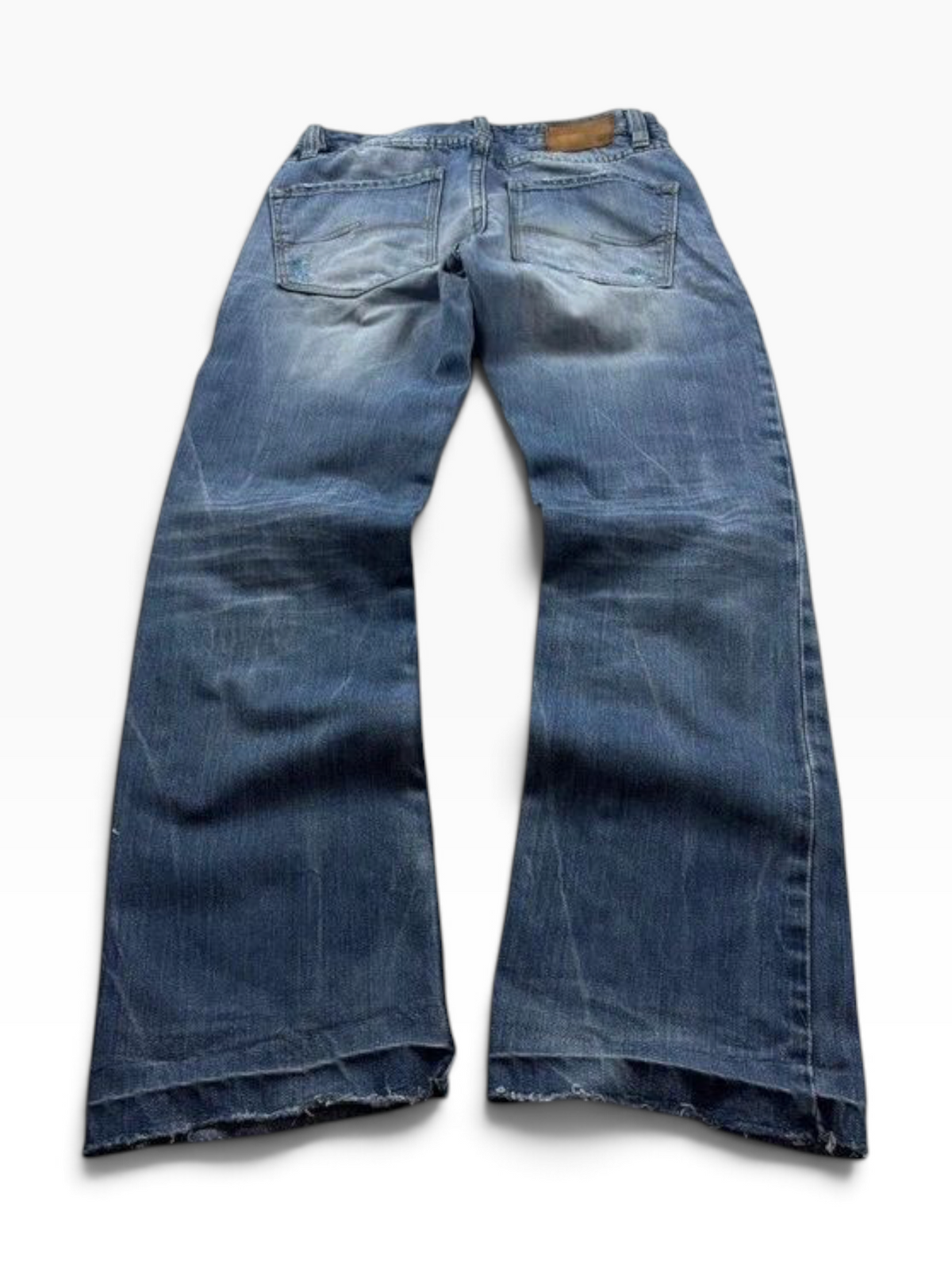 Vintage Y2K Distressed Jeans Mid Wash Back