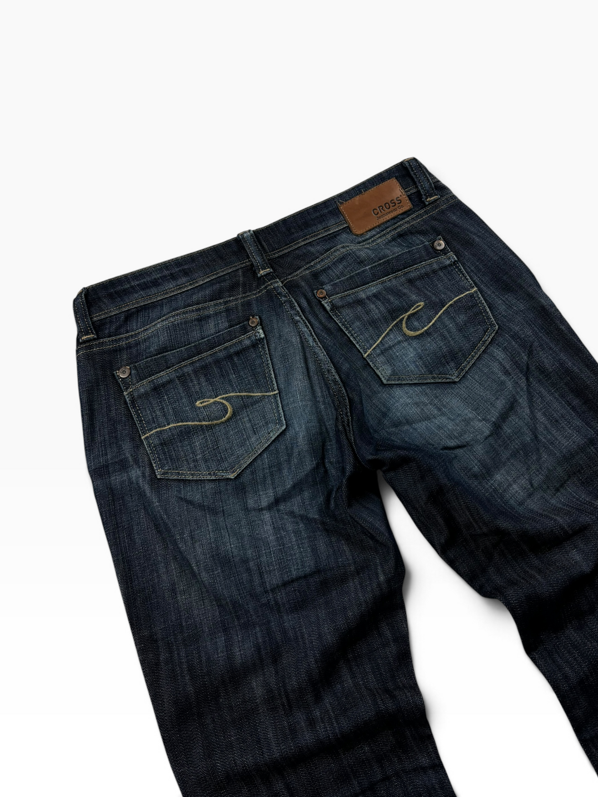 Vintage Y2K Bootcut Jeans Dark Wash (S/M)