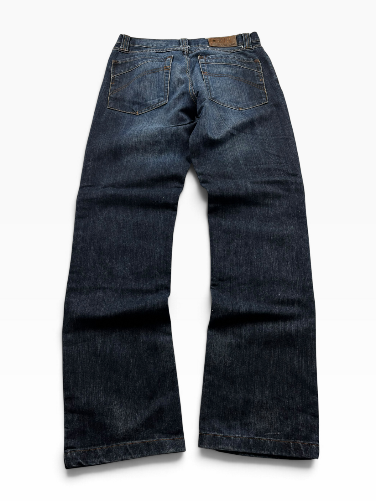 Vintage Y2K Straight Jeans Dark Wash (M)