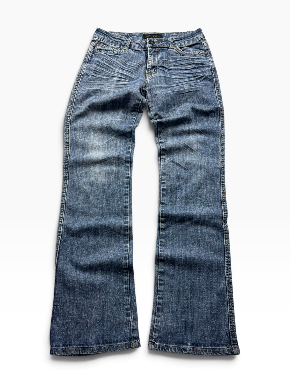 Vintage Y2K Straight Jeans Mid Wash (M)