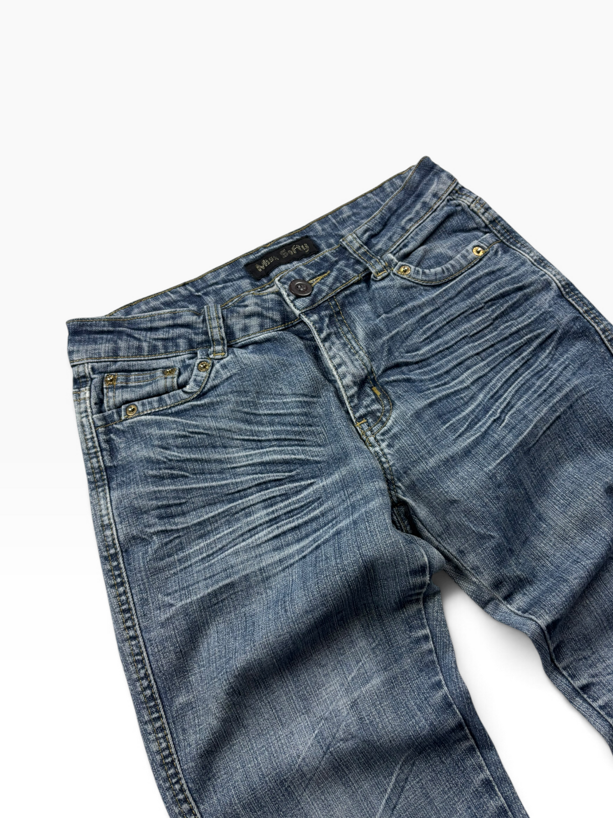 Vintage Y2K Straight Jeans Mid Wash (M)