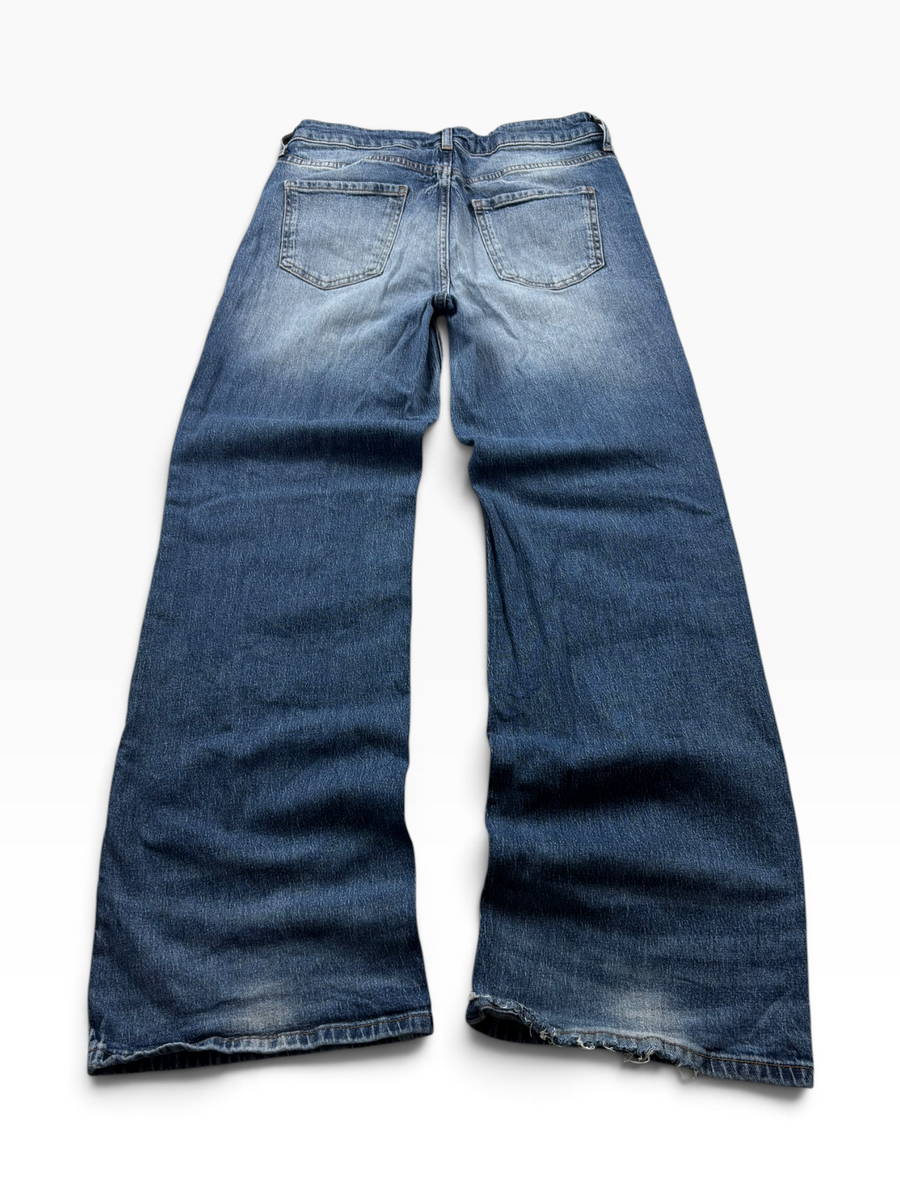 Vintage Y2K Baggy Jeans Mid Wash (S)
