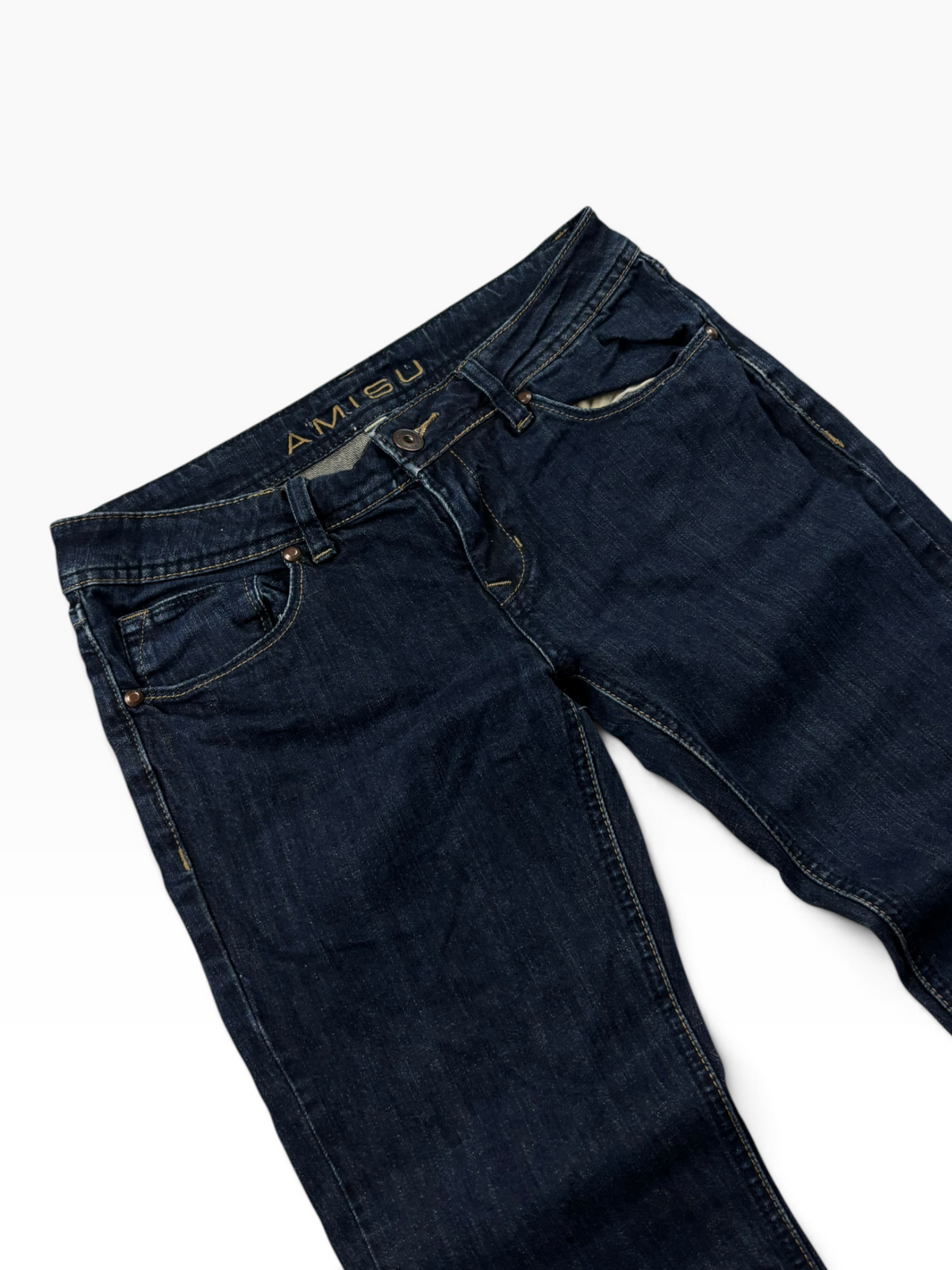 Vintage Y2K Damen Bootcut Jeans Dark Wash (XS)