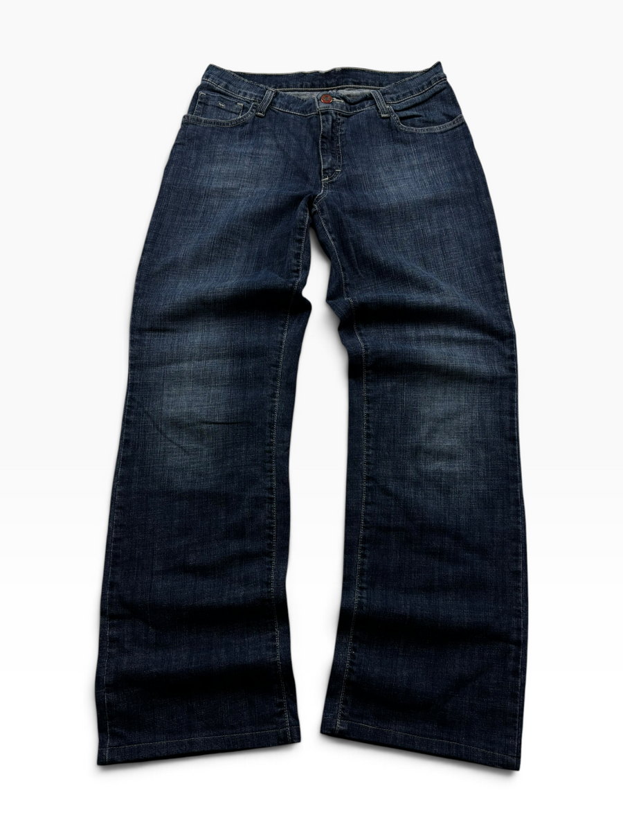 Vintage Y2K Straight Jeans Dark Wash (XS)