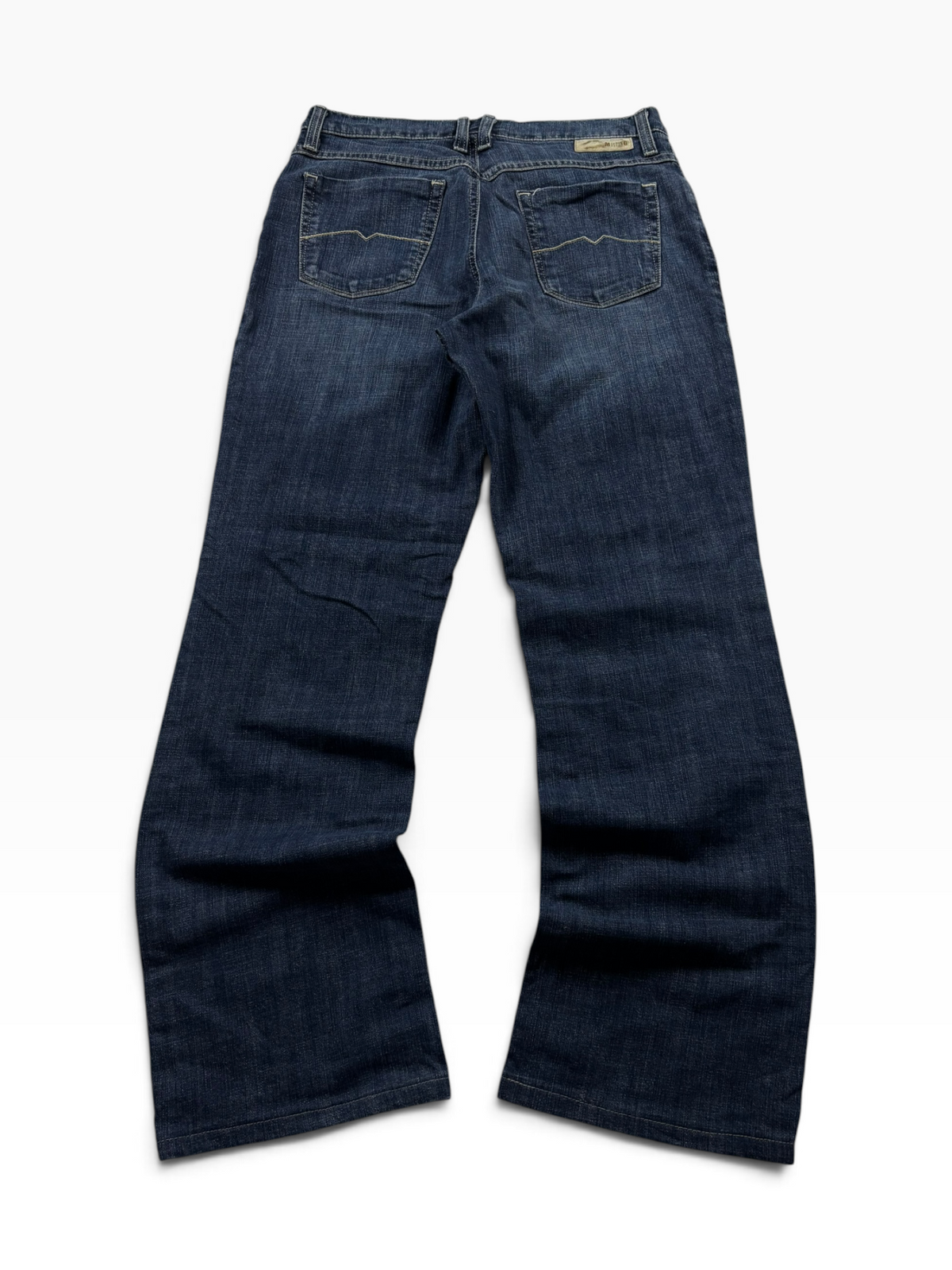 Vintage Y2K Straight Jeans Dark Wash (XS)