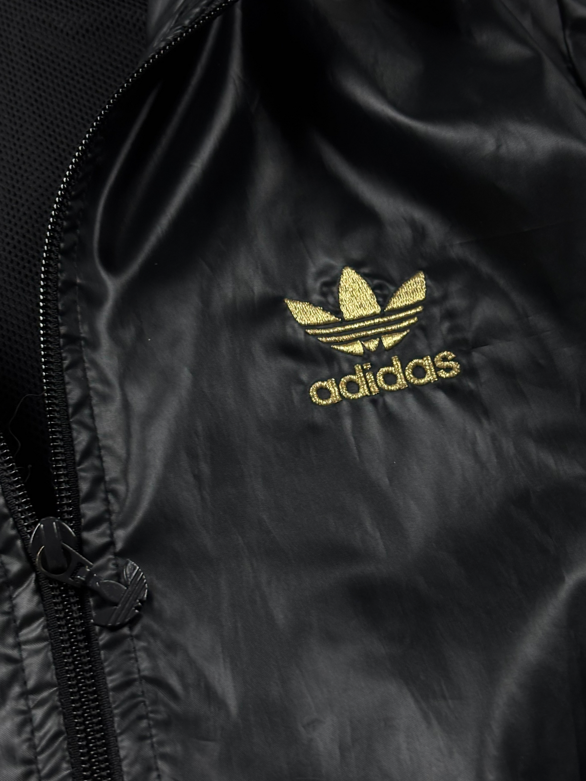 Adidas Originals Firebird Windbreaker Schwarz Gold (S)