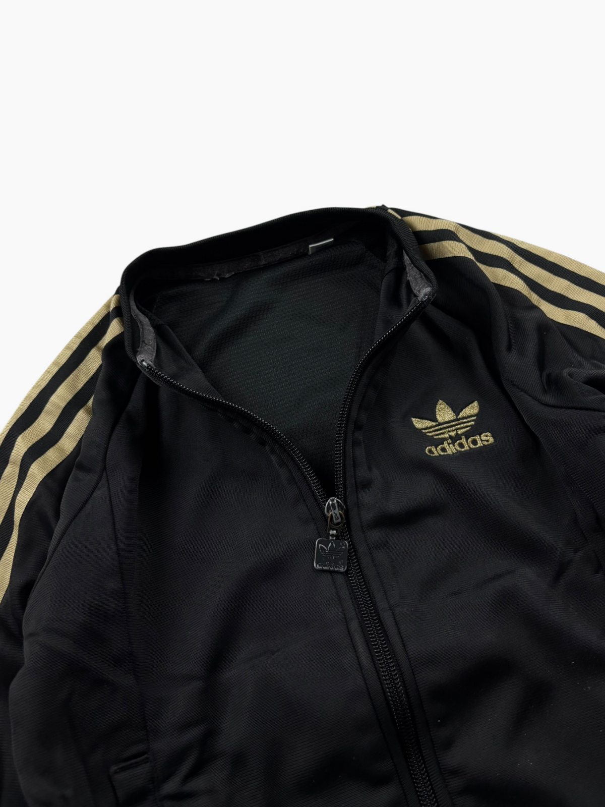Adidas Originals Firebird Cropped Trainingsjacke Schwarz Gold (XS)