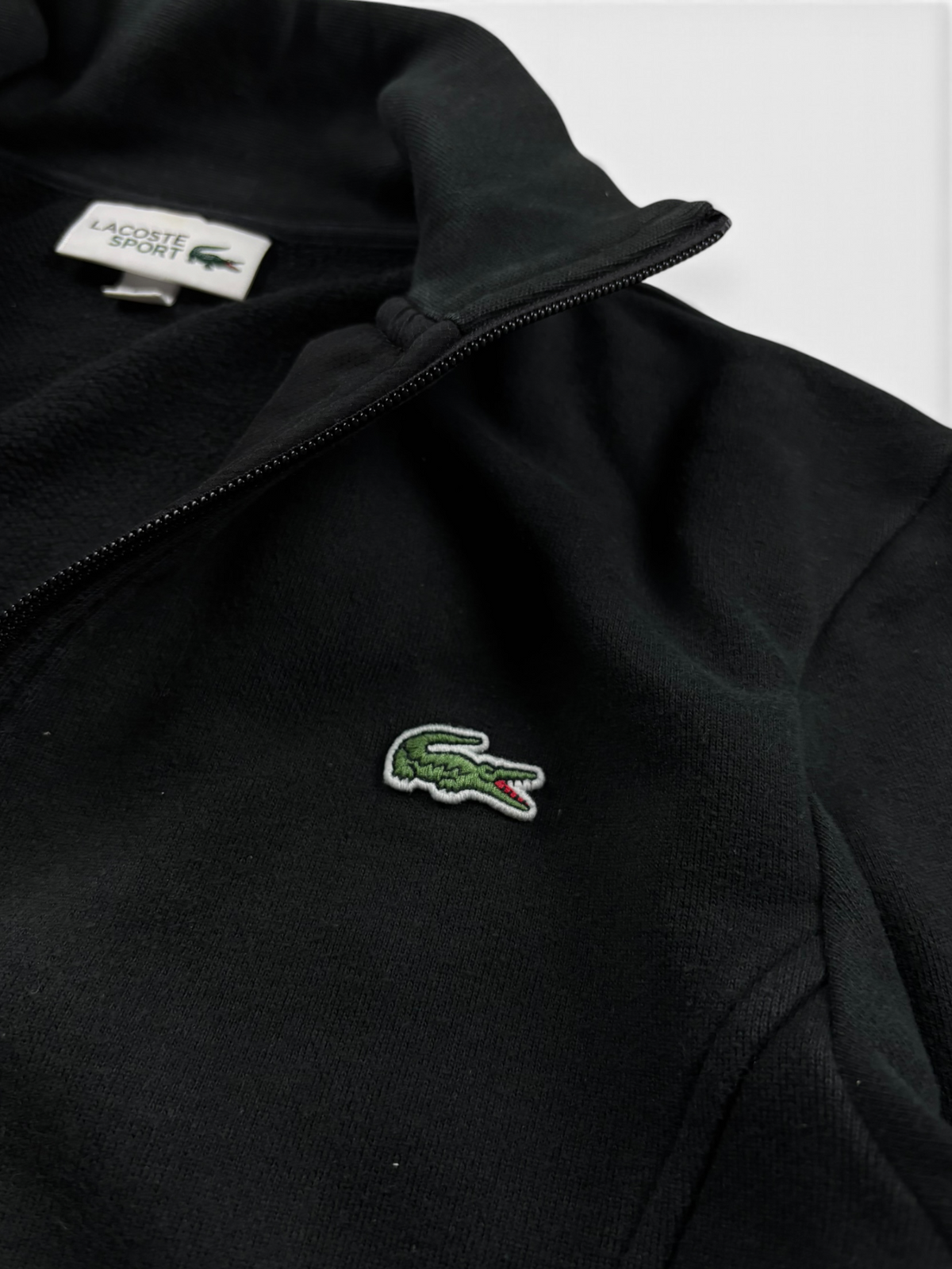 Lacoste Zip Jacke Schwarz (S)