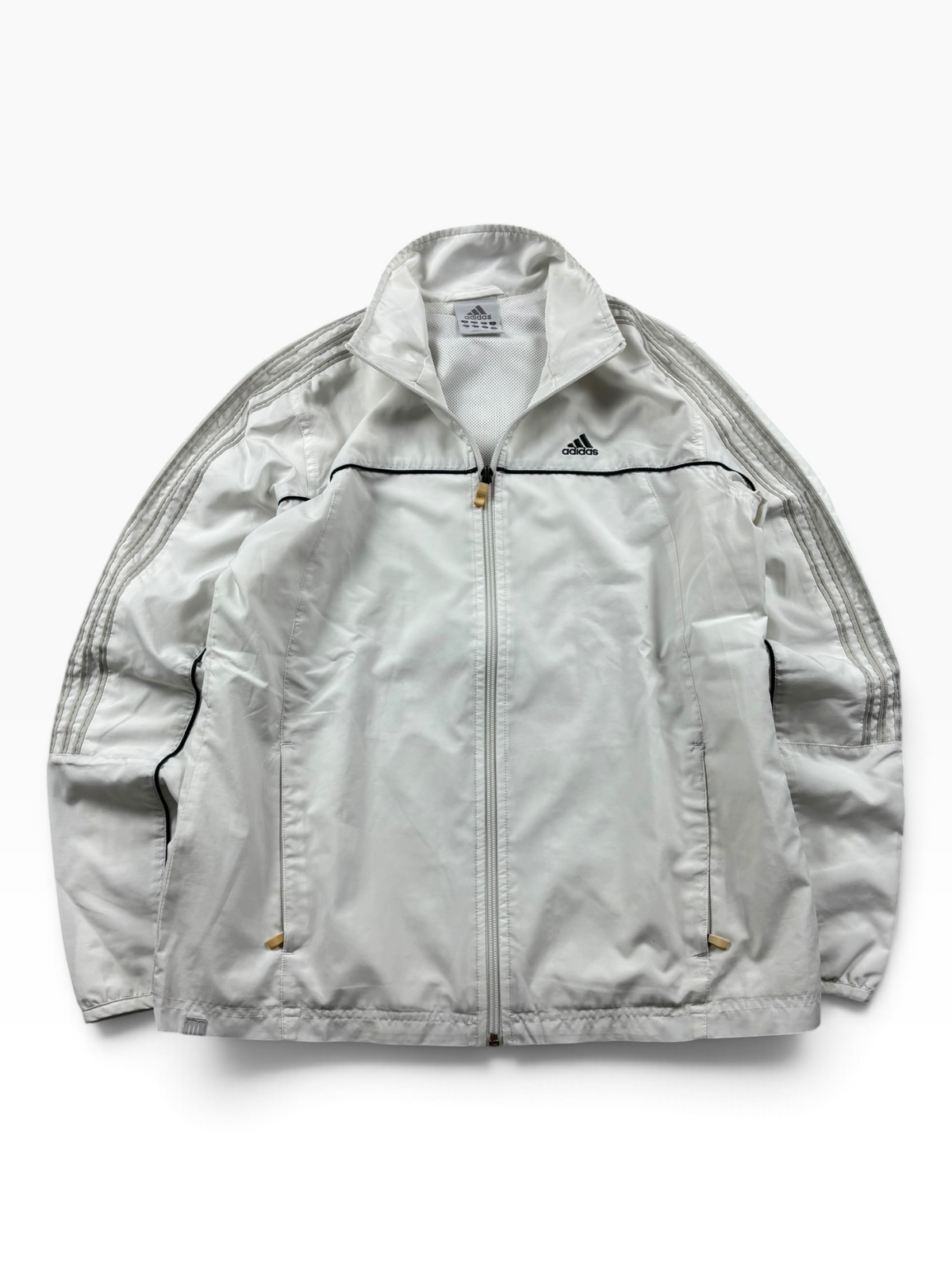 Adidas Trainingsjacke Weiß Schwarz (S)