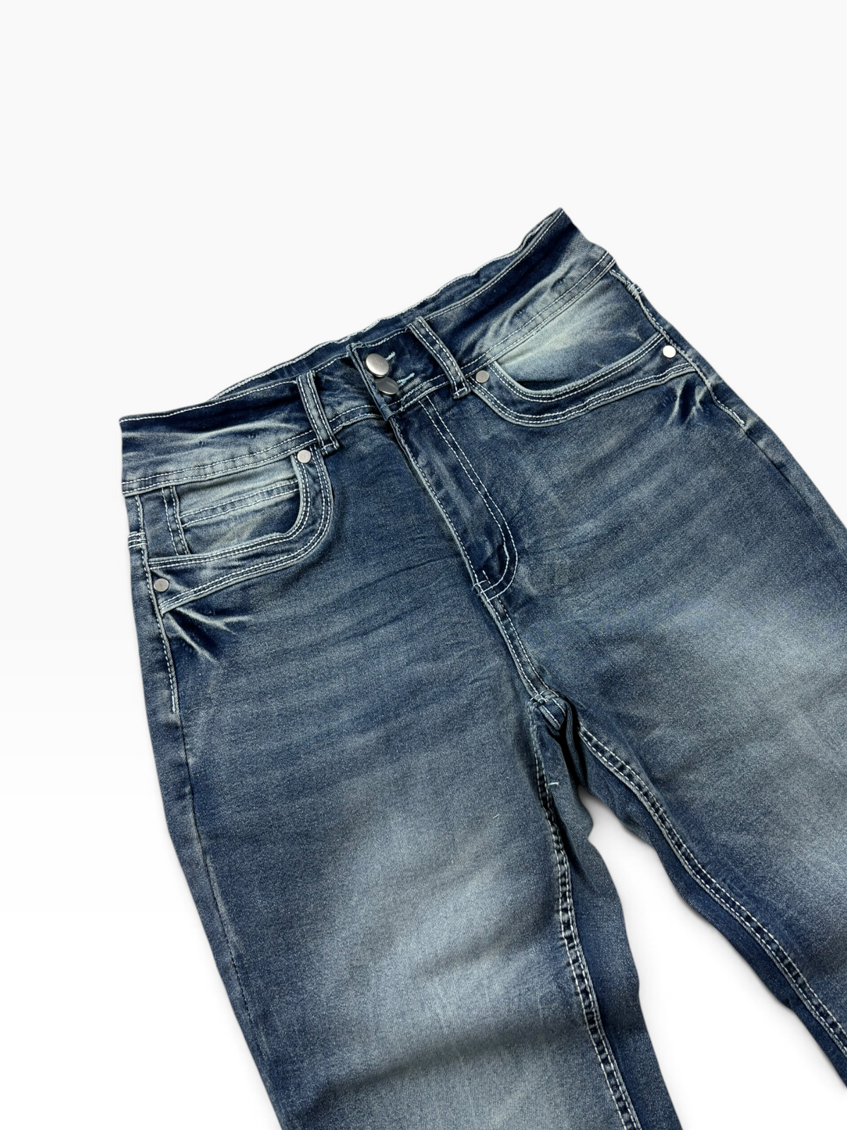 Vintage Y2K Damen Bootcut Jeans Mid Wash (XS)