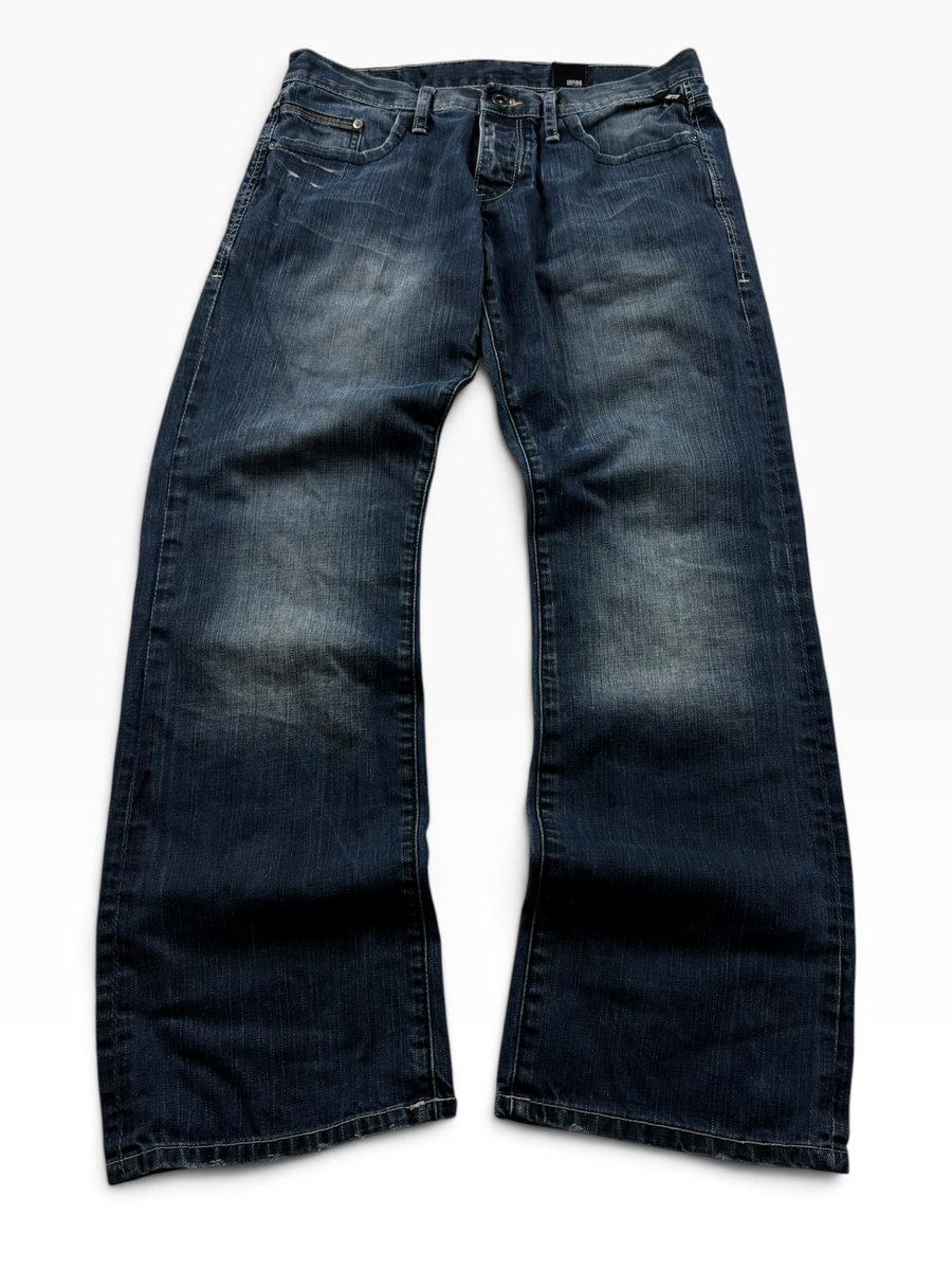 Vintage Y2K Straight Jeans Dark Wash (S)
