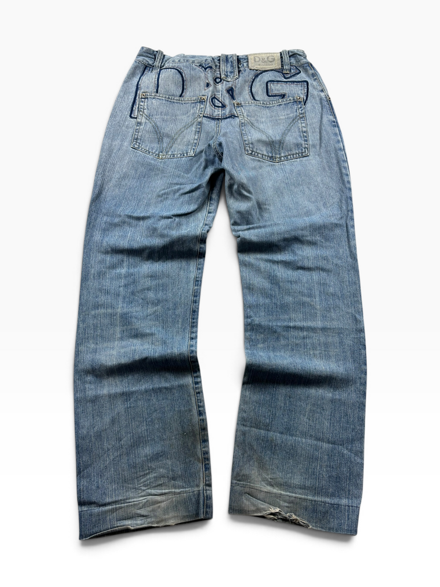 Dolce & Gabbana Y2K Jeans Light Wash (M)