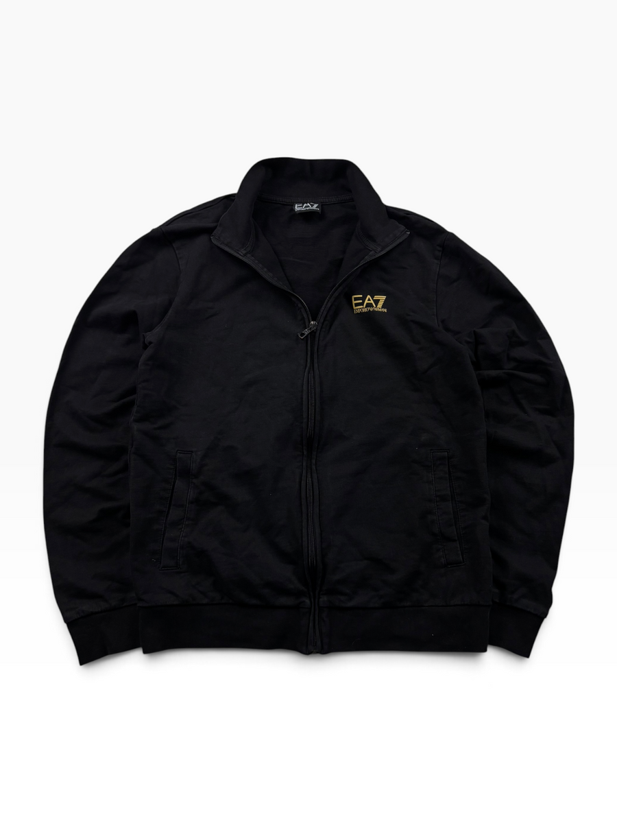 EA7 Emporio Armani Zip Jacke Schwarz Gold (S)