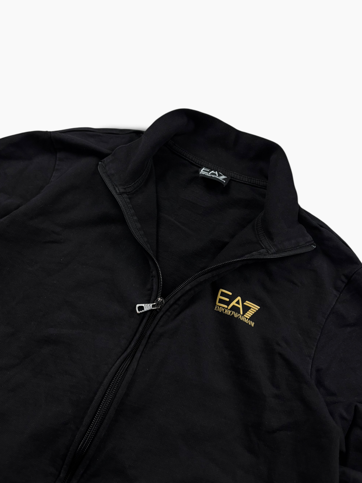 EA7 Emporio Armani Zip Jacke Schwarz Gold (S)