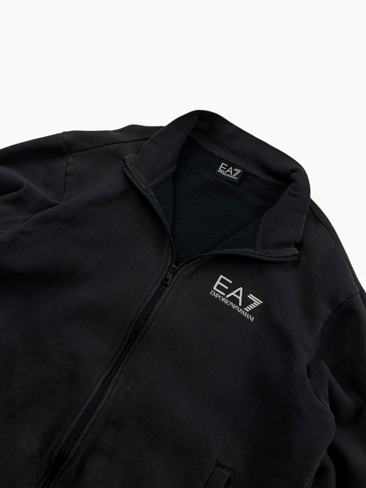 EA7 Emporio Armani Zip Jacke Schwarz Silber (S/M)