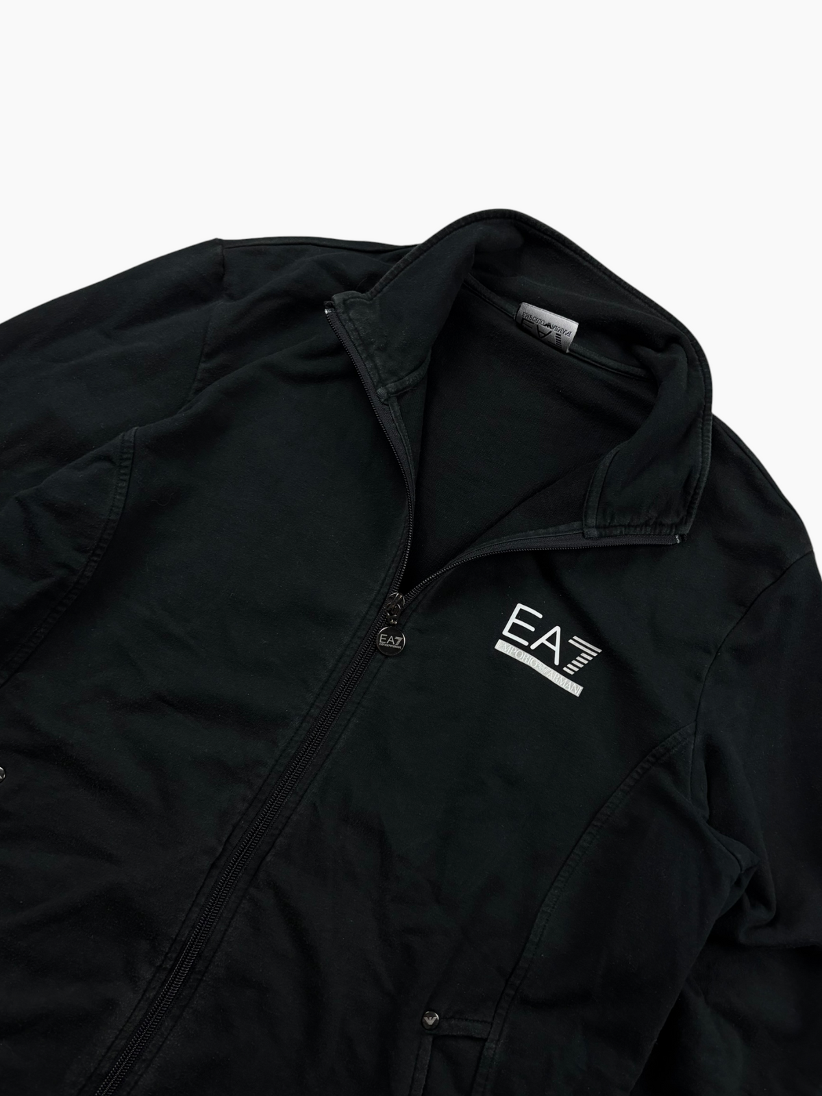 EA7 Emporio Armani Zip Jacke Schwarz Weiß (M)