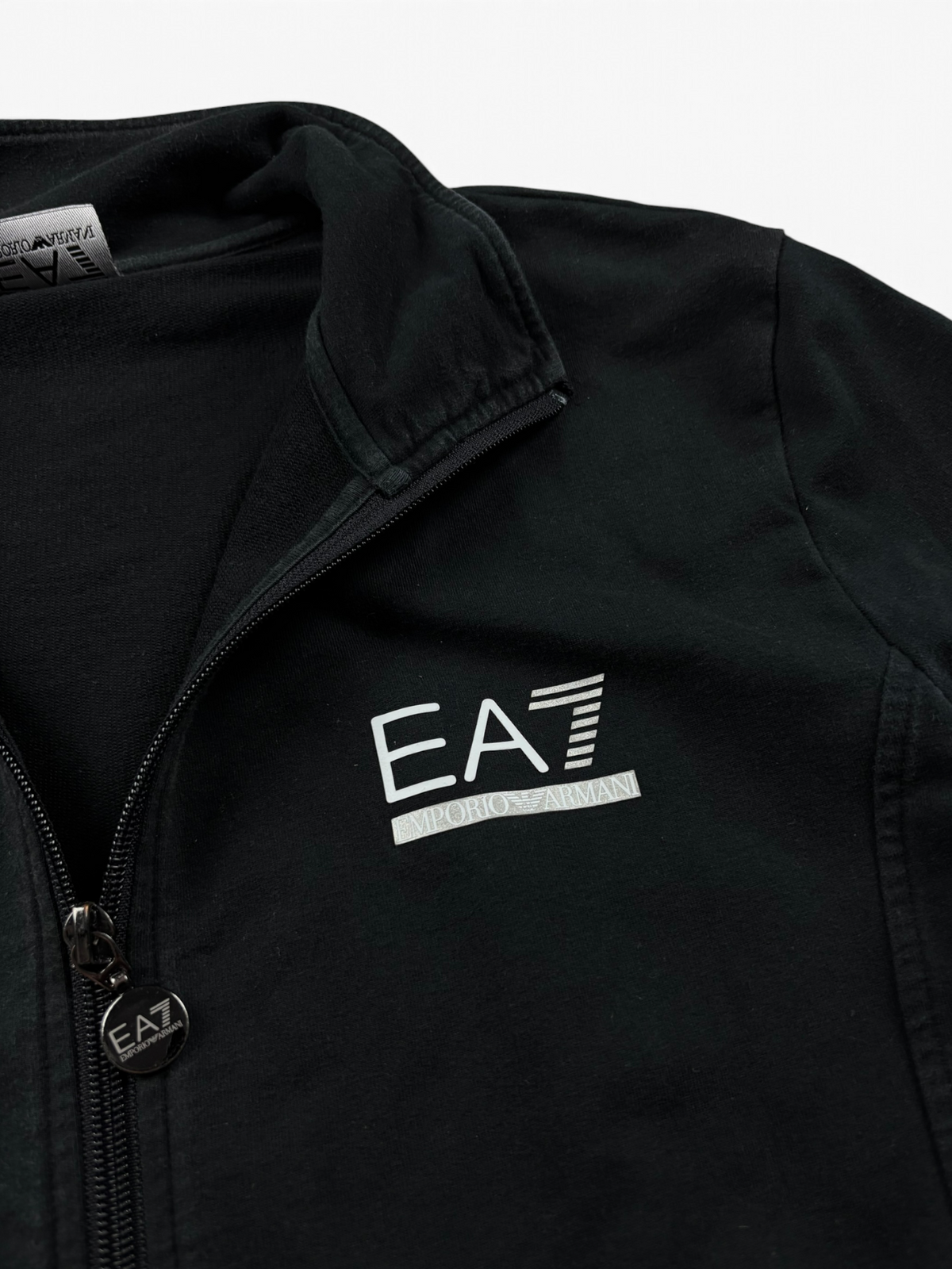 EA7 Emporio Armani Zip Jacke Schwarz Weiß (M)