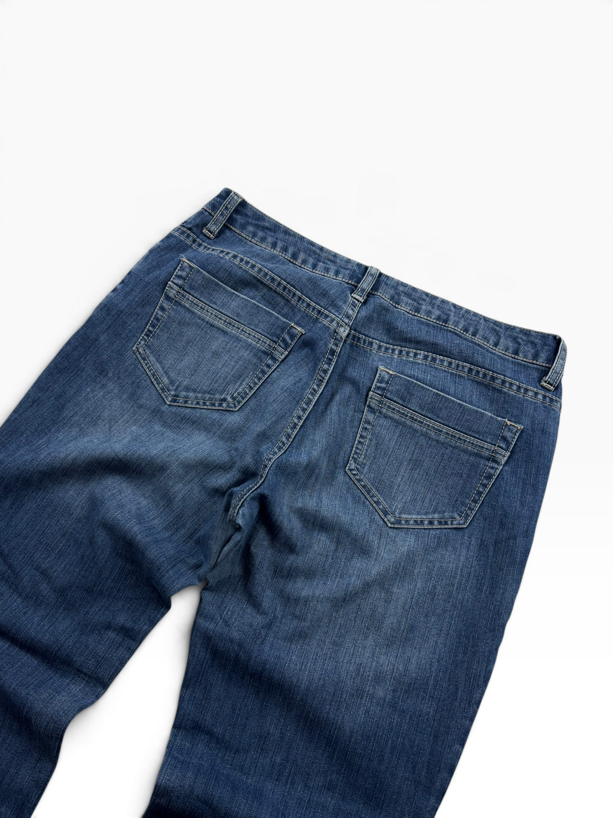 Vintage Y2K Straight Jeans Mid Wash (S/M)