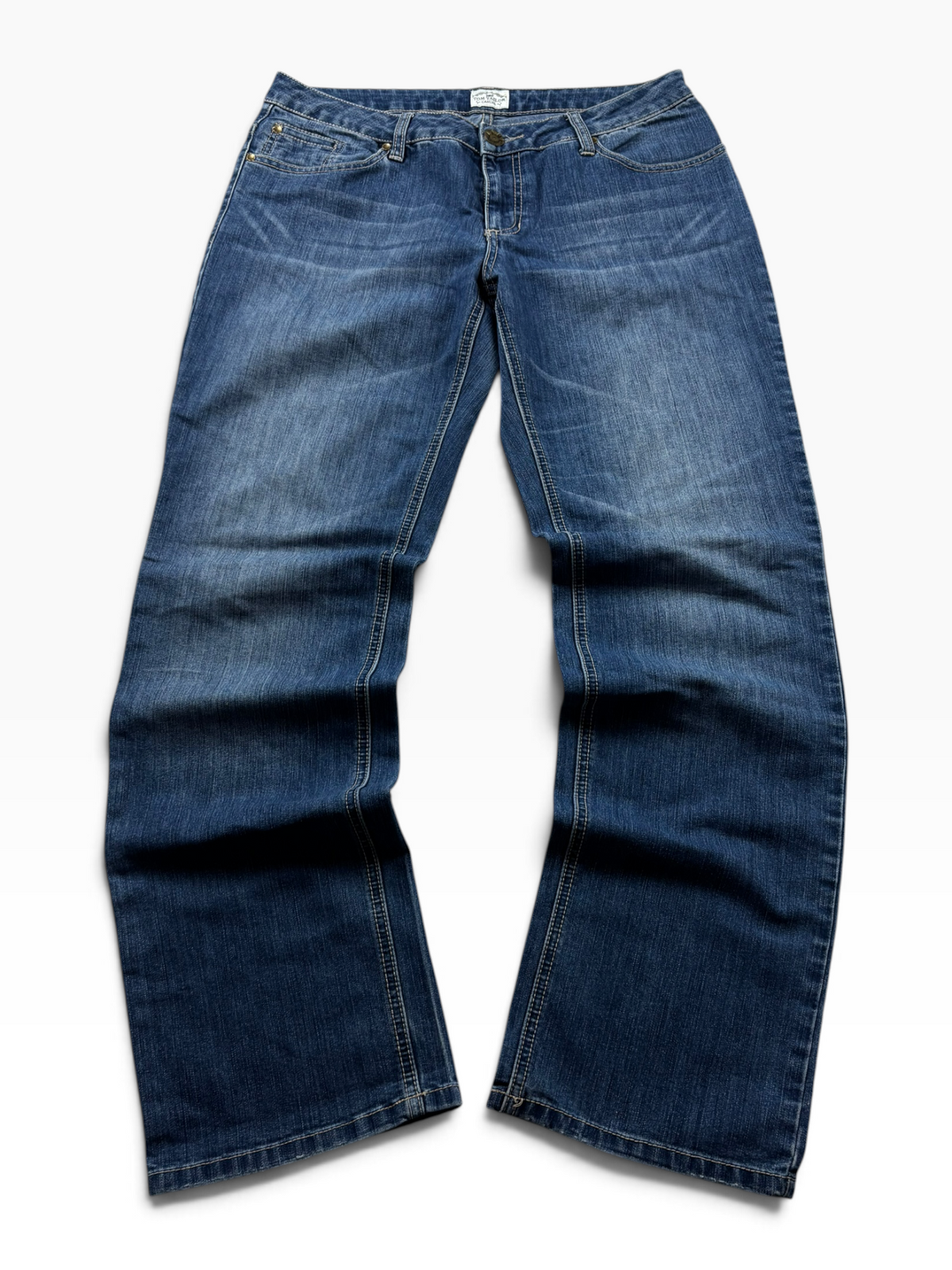Vintage Y2K Straight Jeans Mid Wash (S/M)