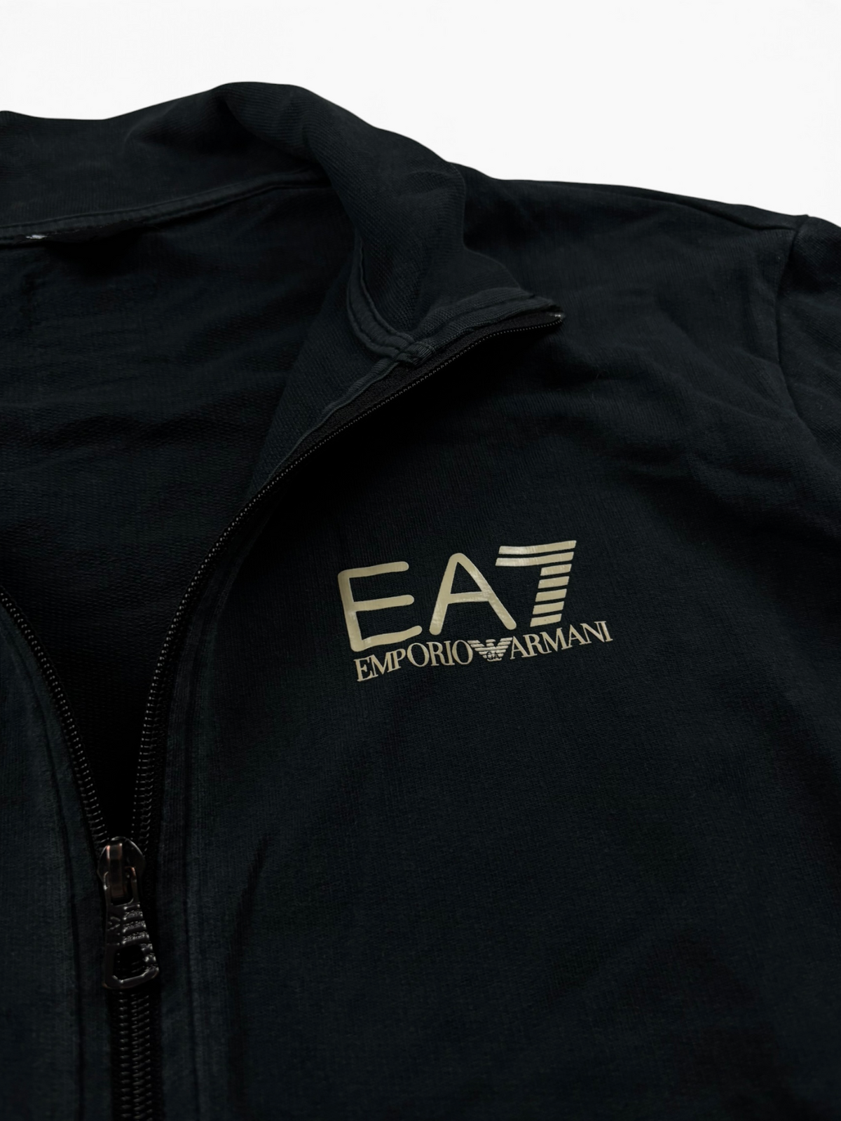 EA7 Emporio Armani Zip Jacke Schwarz Gold (M)