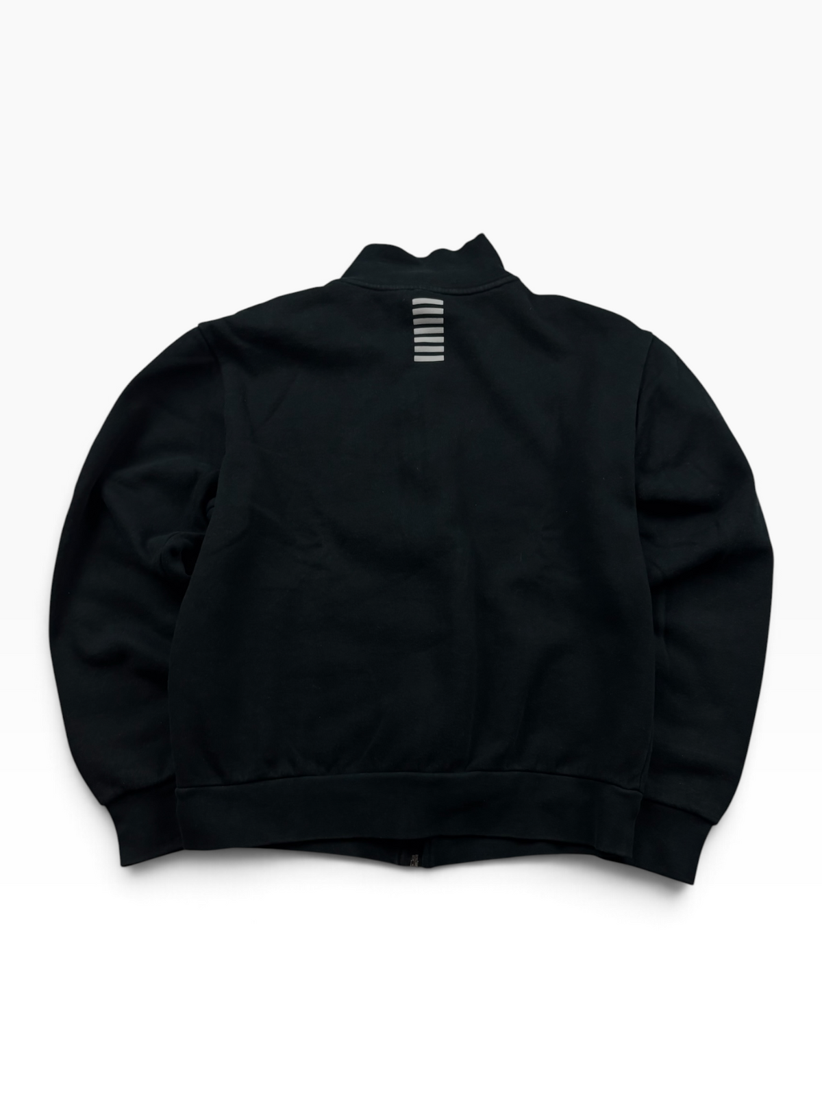 EA7 Emporio Armani Zip Jacke Schwarz Silber (XS)