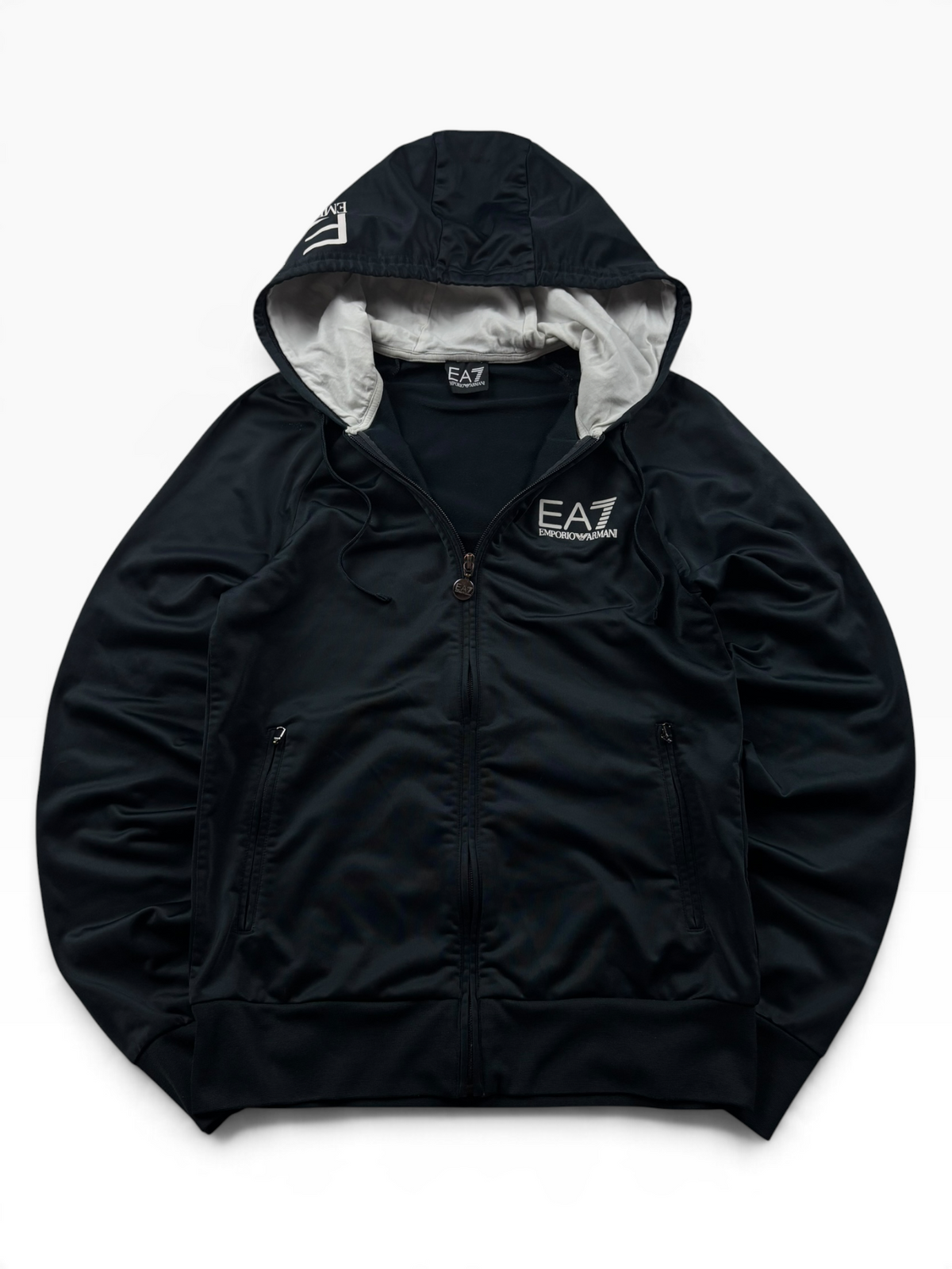 EA7 Emporio Armani Zip Hoodie Schwarz (S)