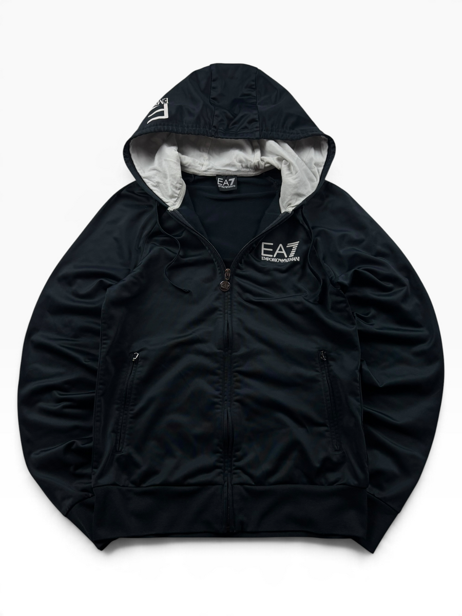 EA7 Emporio Armani Zip Hoodie Schwarz (S)