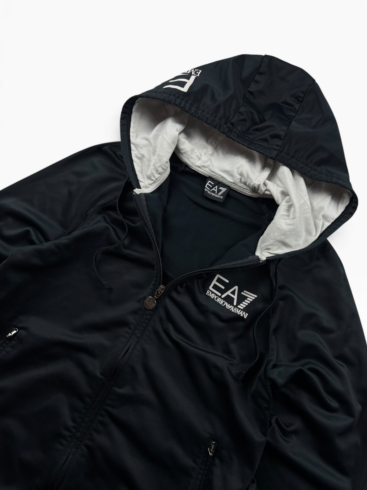 EA7 Emporio Armani Zip Hoodie Schwarz (S)