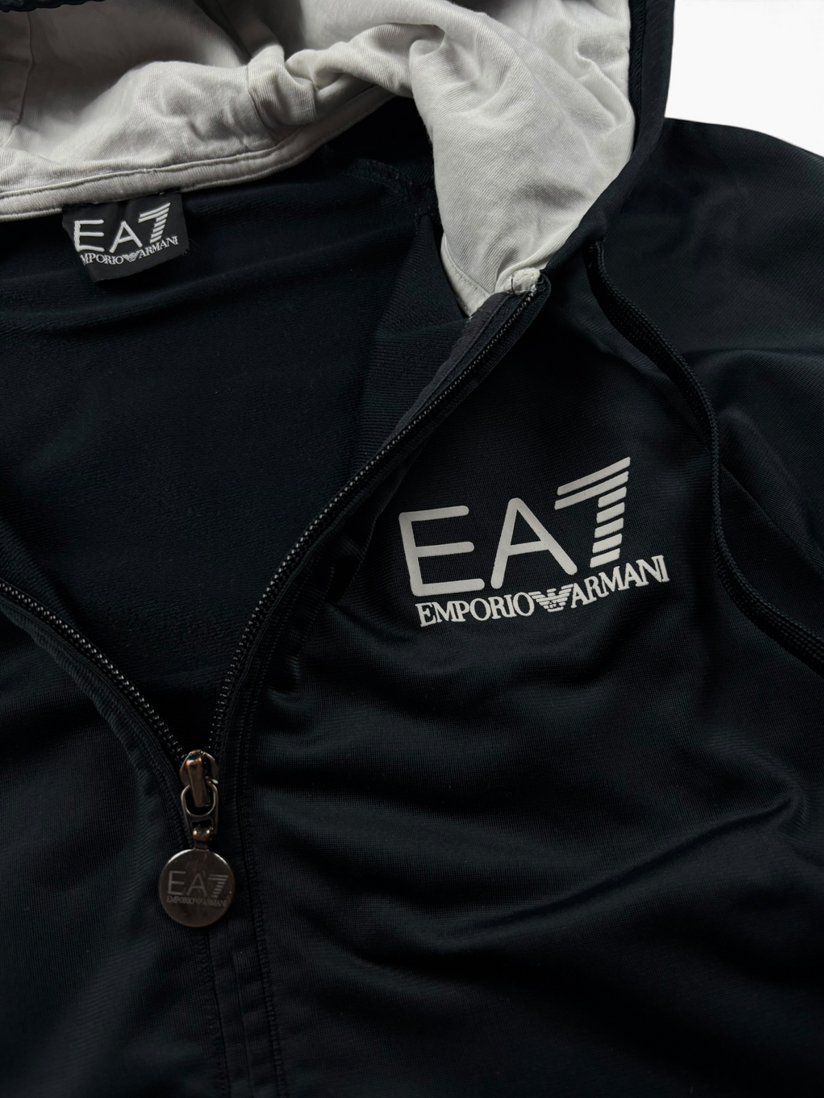 EA7 Emporio Armani Zip Hoodie Schwarz (S)