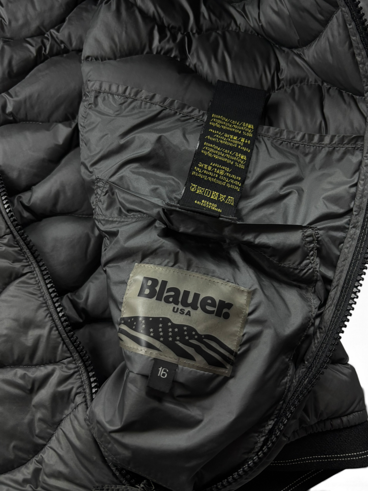 Blauer USA Puffer Jacke Grau (S)